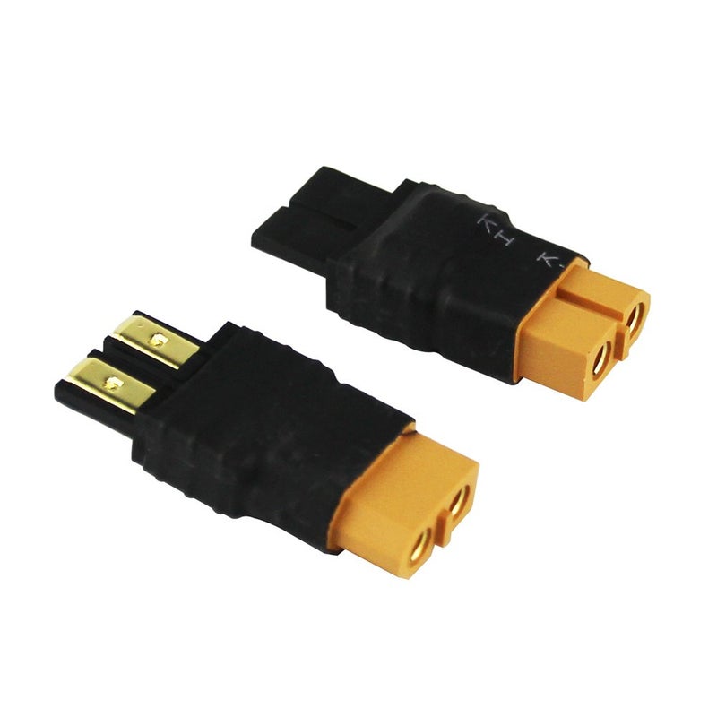 OliYin 3pcs Compatible with TRX Male to XT60 Female Connector RC Wireless Charger Adapter LiPo(Pack of 3) - Image 2