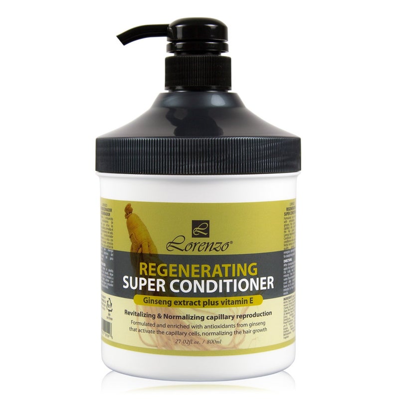 Lorenzo Regenerating Conditioner Ginseng Extract Plus Vitamin E for Hair Growth 27oz800ml