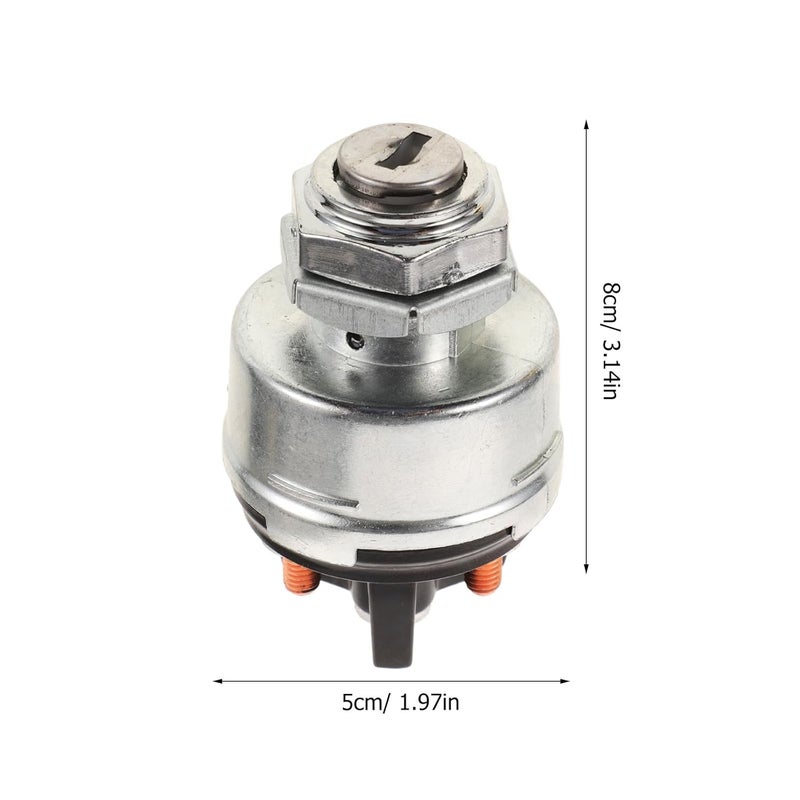 4-pin Starter Switch Ignition Switch for Truck ATV Agricultural Vehicles General Replacement Car Accessory Compatible with Engineering and Agricultural Equipment - Image 2