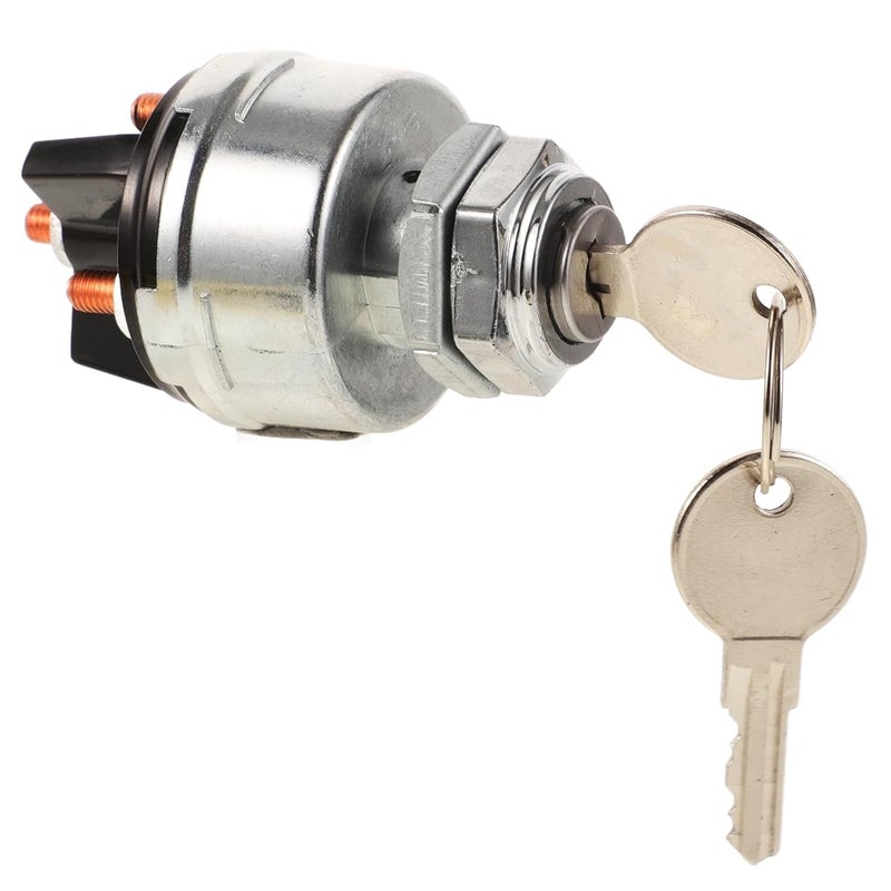 4-pin Starter Switch Ignition Switch for Truck ATV Agricultural Vehicles General Replacement Car Accessory Compatible with Engineering and Agricultural Equipment - Image 1