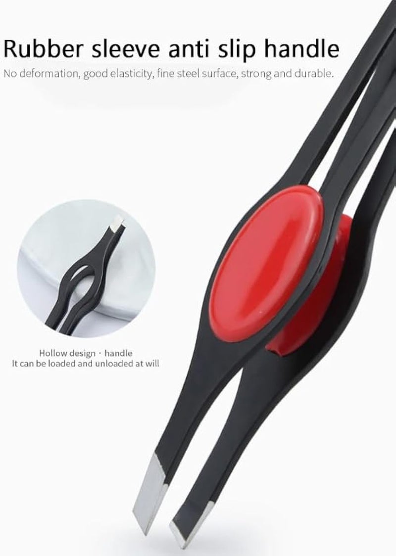 1pc Stainless Steel Tweezer For Ingrown Hair, Splinter & Blackhead Removal - Professional Quality For Men & Women- MULTICOLOR - Image 2