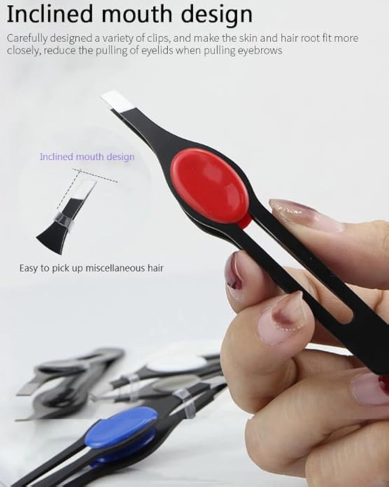 1pc Stainless Steel Tweezer For Ingrown Hair, Splinter & Blackhead Removal - Professional Quality For Men & Women- MULTICOLOR - Image 5