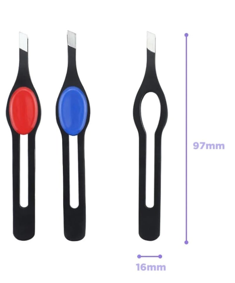 1pc Stainless Steel Tweezer For Ingrown Hair, Splinter & Blackhead Removal - Professional Quality For Men & Women- MULTICOLOR - Image 3