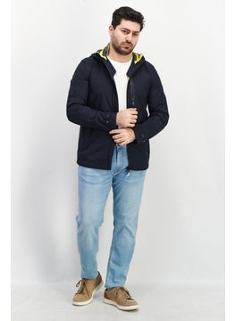 GEOX Men Solid Windbreaker Jackets, Dark Navy  - Image 2