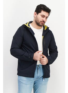 GEOX Men Solid Windbreaker Jackets, Dark Navy  - Image 1