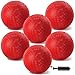 HSLCGF 6 Pcs Dodgeballs 85 Inch Playground Ball Red Kickball Inflatable Rubber Handball Bouncy Dodge Ball with 1 Hand Pump for Outdoors Ball Games Gym Camps Picnic Needle is at The Top of the Pump - Image 4