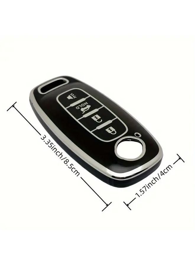 Nissan Car Key Cover TPU Case Black For X Trail T33 Kicks Qashqai J12 Juke Teana Altima Ariya - Image 2