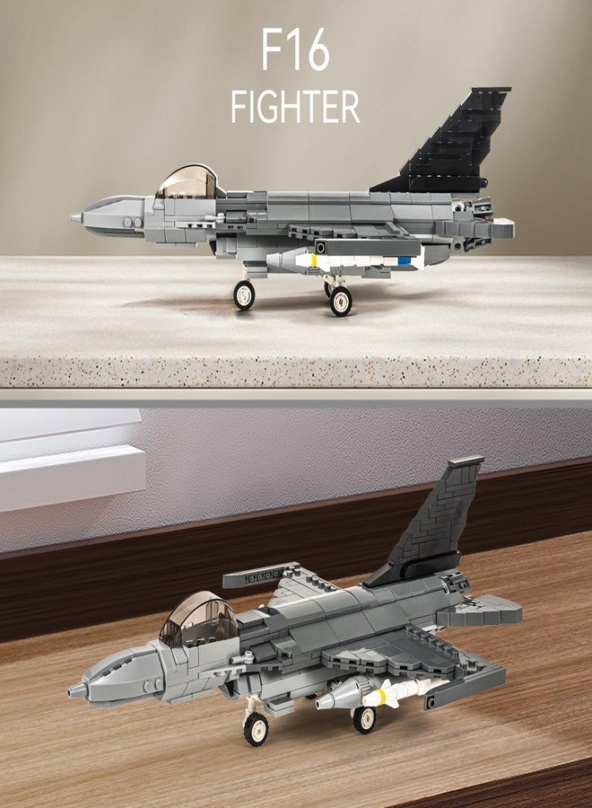 DAHONPA F-16 Fighting Falcon Military Army Airplane Building Bricks Set, 520 Pieces Air-Force Build Blocks Toy, Gift for Kid and Adult. - Image 2