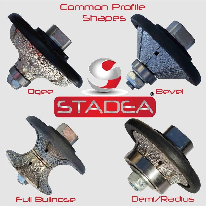 Stadea Granite Diamond Profile Wheel Cove Grinding Wheel L25 25 MM 1 for Grinder Marble Stone Shaping Profiling - Image 3