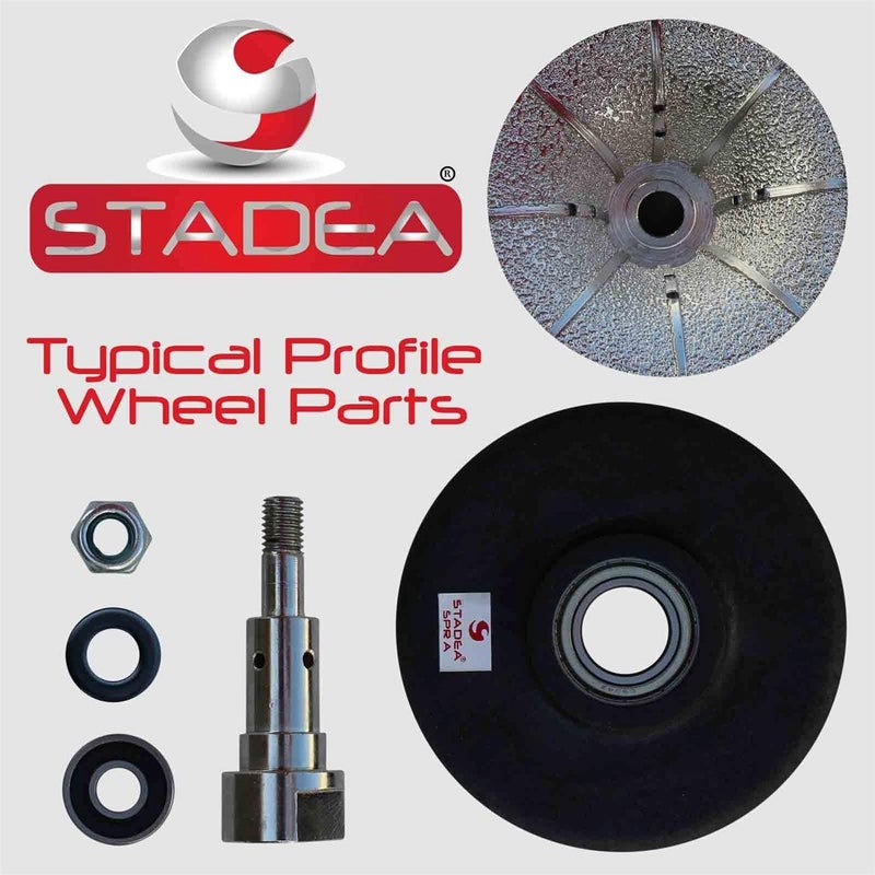 Stadea Granite Diamond Profile Wheel Cove Grinding Wheel L25 25 MM 1 for Grinder Marble Stone Shaping Profiling - Image 4