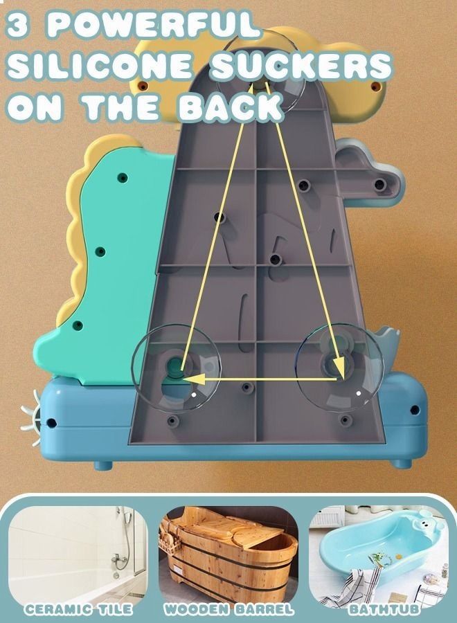 PYEBE ألعاب حمام الأطفال للأطفال الصغار 1-3 ألعاب حوض الاستحمام ألعاب حمام مجانية للأطفال الصغار بعمر 2-4 سنوات، رأس رذاذ دش البط بدون ثقب، لعبة صيد السمك، ألعاب مائية للأطفال الصغار بعمر 4-8 سنوات هدية للأولاد والبنات - Image 5