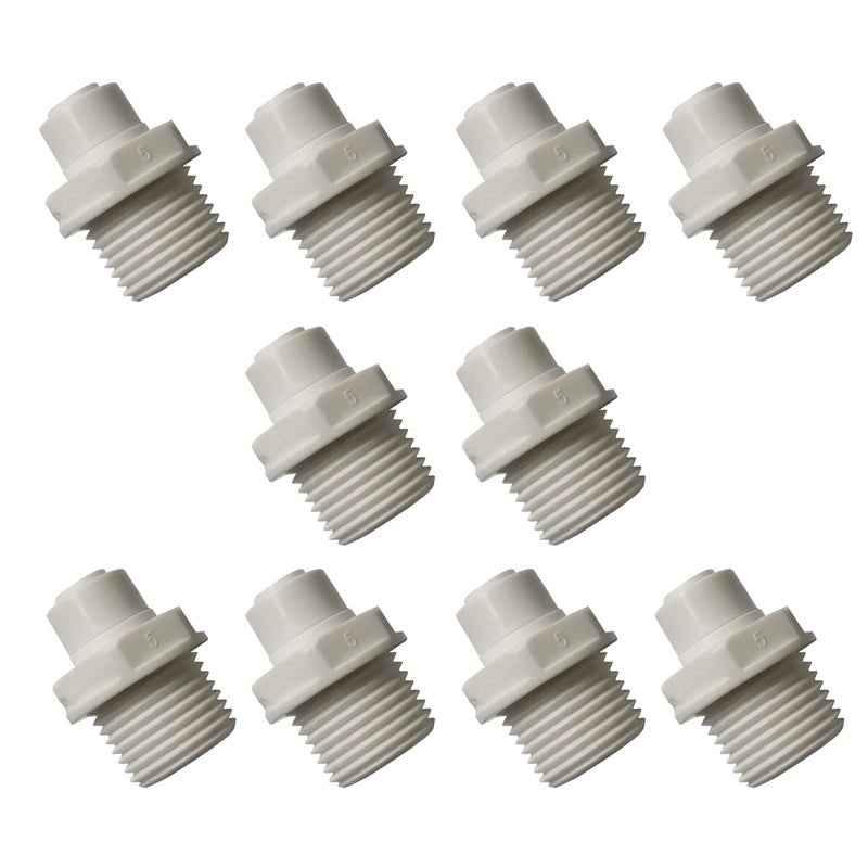 Malida Male Push To Connect Tube Fitting,water purifiers Quick Connector Drinks Dispense and water filtration system fittings (1/2 NPT Male x 1/4 OD Tube)