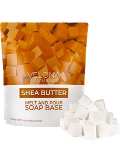 velona 2 LB - SHEA Butter Soap Base Pre-Cut Cubes | SLS/SLES Free | Glycerin Melt and Pour | Natural Bars for The Best Result for Soap-Making  - Image 1