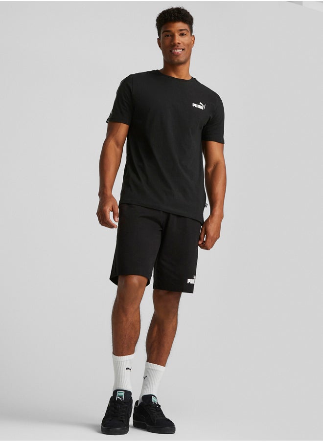 PUMA Ess+ Tape Tee  Black  - Image 1