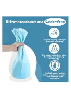 TYCOM Dog and Puppy Training Pads 20pcs, Disposable Dog Pee Pads, Ultra Absorbent & Leak-Proof Pet Underpads, Dry Quickly Pee Pad for Dog Cats Rabbits or Other House Training Pets 60*90 cm.  - Image 4