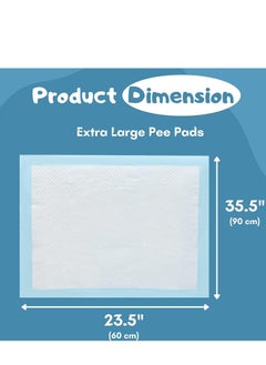 TYCOM Dog and Puppy Training Pads 20pcs, Disposable Dog Pee Pads, Ultra Absorbent & Leak-Proof Pet Underpads, Dry Quickly Pee Pad for Dog Cats Rabbits or Other House Training Pets 60*90 cm.  - Image 2