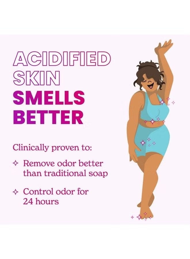 Lume Acidified Body Wash 24 Hour Odor Control Removes Odor Better Than Soap Moisturizing Formula Sls Free Paraben Free Safe For Sensitive Skin 8.5 Ounce (Unscented) - Image 3