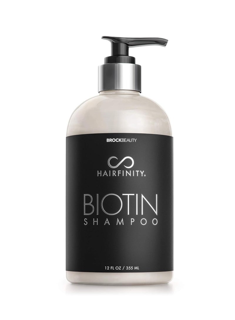 Hairfinity Biotin Shampoo - Sulfate and Silicone Free - Best for Damaged, Dry, Curly or Frizzy Hair - Thickening for Fine, Thin Hair Safe for Color and Keratin Treated Hair