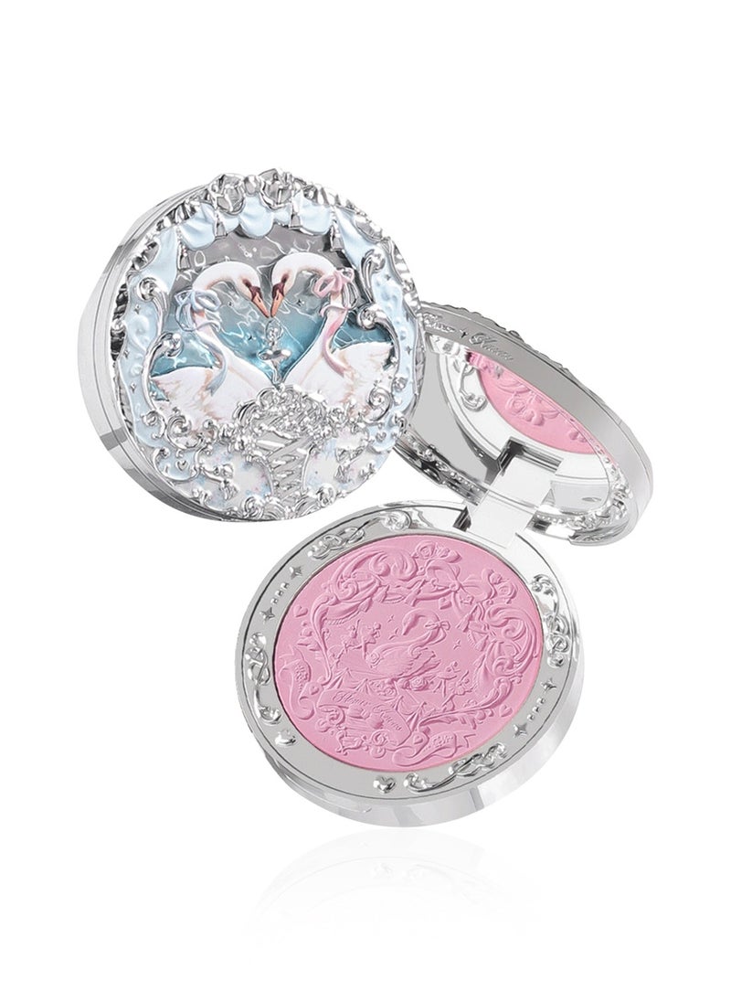 Flower Knows - Swan Ballet Embossed Blush, Flocked Mist Embossed Cheek, Inflated Color, Matte, Classic Makeup - 5g (03 Silky Ribbon) - Image 1