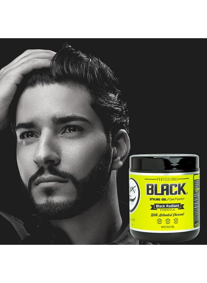 Rolda Olda Black Styling Hair Gel Extra Strong Hold 17.6Oz  - Image 4