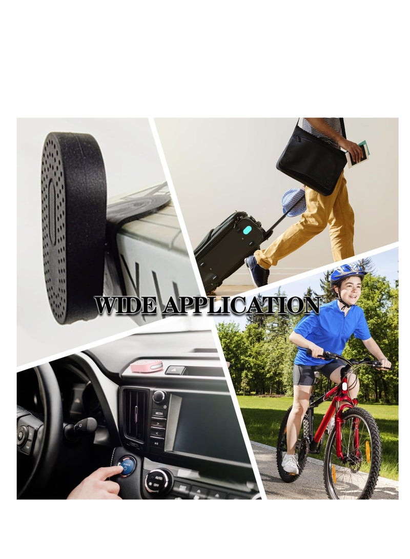2 Pack Holder Stick on Mount Case fit for Samsung Galaxy SmartTag2, Silicone Hidden GPS Tracker, Mount Case with 3M Adhesive Sticker, Anti-Lost Scratch for Bike, TV Remote, Laptop (Black Pink) - Image 5