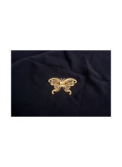The Black Pearl Accessories Stainless Steel Golden Brooch - Butterfly  - Image 2