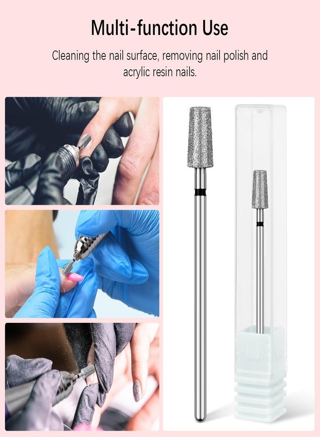 Rolybag Cuticle Nail Drill Bits Tapered Barrel Cuticle Drill Bit for Nail Diamond Drill Bits 3/32” Professional Safety Cuticle Clean Drill for Electric Remove Cuticle Dead Skin Manicure Tools (Coarse) - Image 5