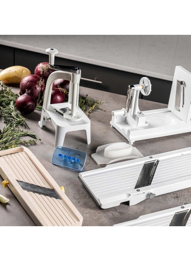 Benriner Horizontal BN-8W Spiral Vegetable Slicer, White, ABS Plastic - Image 5