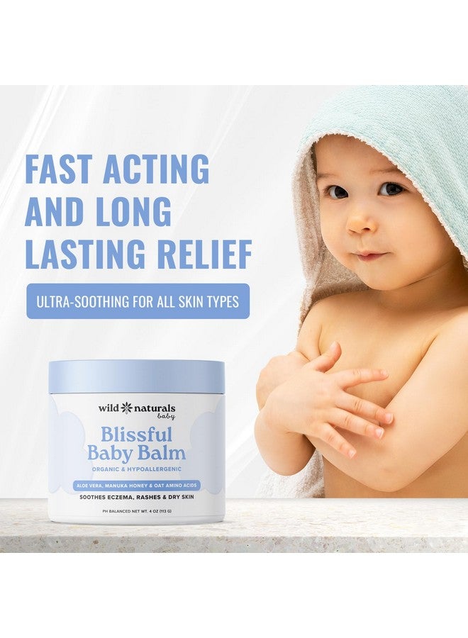Wild Naturals Eczema Cream For Baby - Baby Eczema Cream For Dry Skin, Diaper Rash & Itchy Skin - Baby Moisturizer Body Butter - Calming Baby Lotion For Sensitive Skin, Long-Lasting Moisture & Itch Relief (4Oz) - Image 4