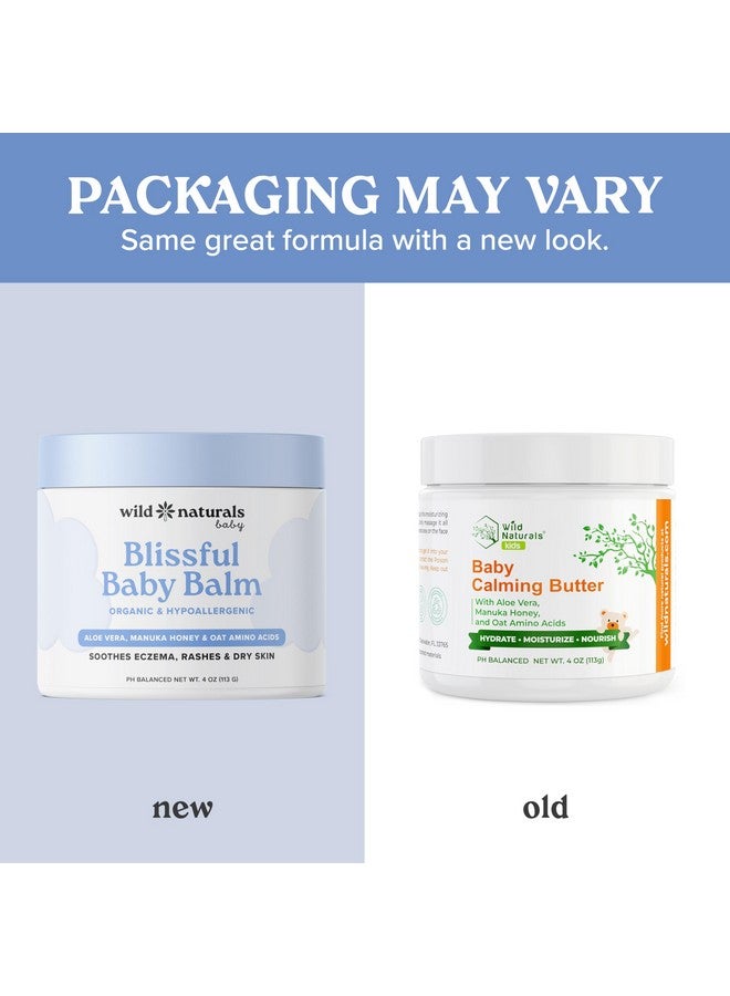 Wild Naturals Eczema Cream For Baby - Baby Eczema Cream For Dry Skin, Diaper Rash & Itchy Skin - Baby Moisturizer Body Butter - Calming Baby Lotion For Sensitive Skin, Long-Lasting Moisture & Itch Relief (4Oz) - Image 2