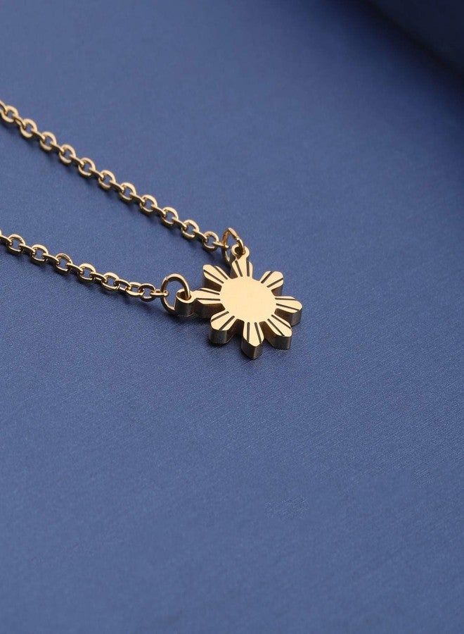 MYOSPARK Philippines Sun Necklace - Star Necklace, Philippine Pride Jewelry Gift For Filipino - Image 4