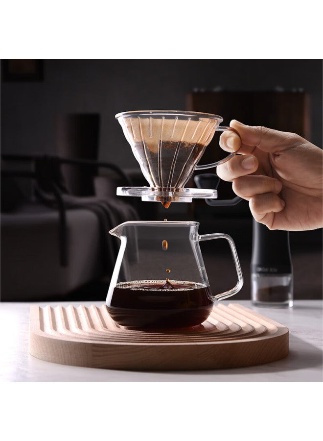 Cliton Coffee Sharing Pot, Household Heat-resistant High Borosilicate Glass Drip Pot, Coffee Pour-over Pot, 300ml - Image 2
