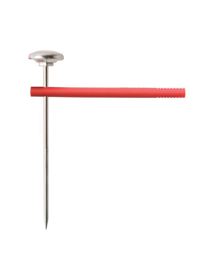 Taylor Instant Read Analog Meat Food Grill BBQ Cooking Kitchen Thermometer with Red Pocket Sleeve Clip, 1 Inch Dial - Image 5