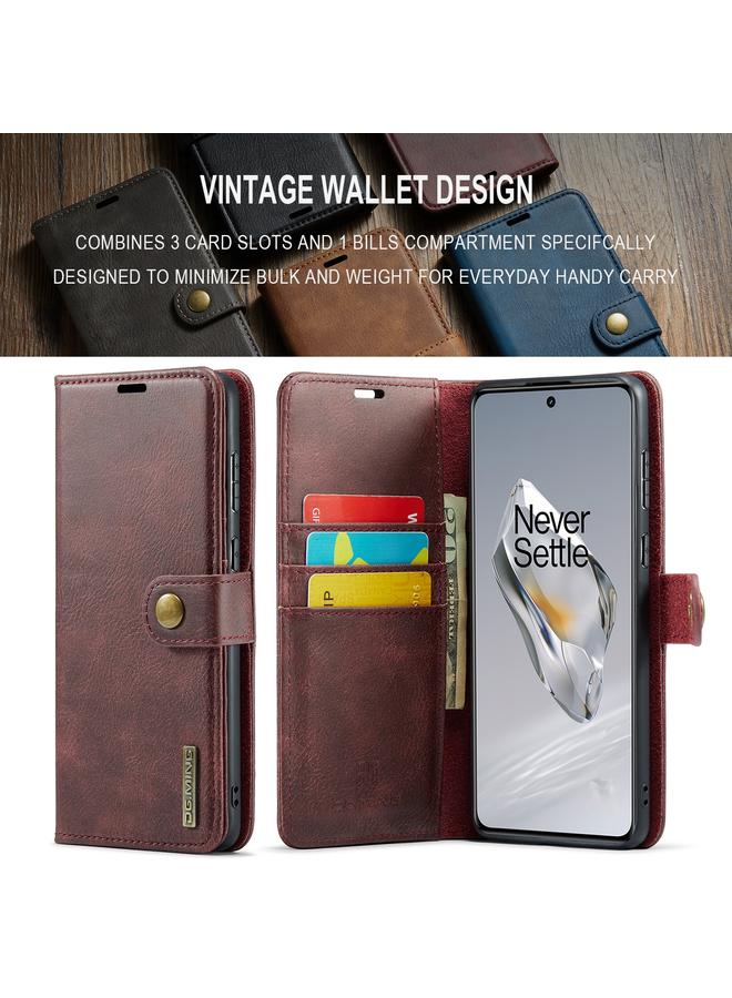 Dg مينغ جراب جلدي مغناطيسي قابل للفصل بتصميم Crazy Horse لهاتف OnePlus 12 - Image 2