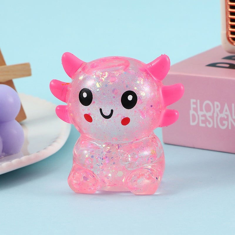 Sequin Malt Sugar Salamander Squishy Stress Relief Toy - Image 2