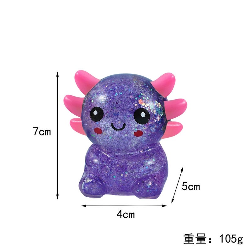 Sequin Malt Sugar Salamander Squishy Stress Relief Toy - Image 5