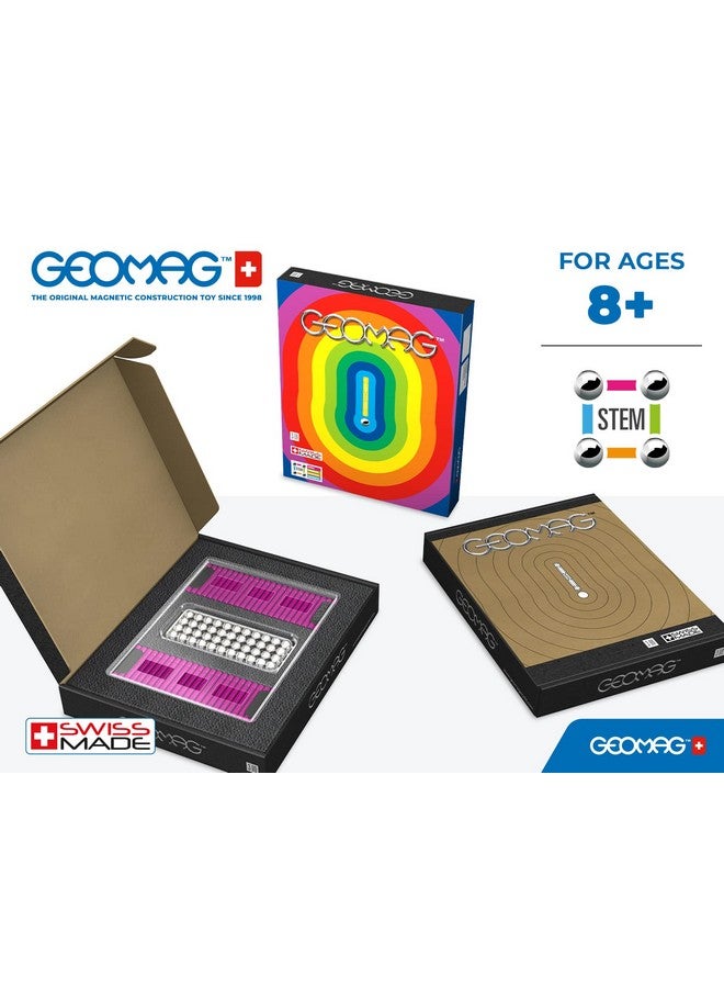 GEOMAG ألعاب جيوماغ المغناطيسية الكلاسيكية عصي وكرات بنفسجية مجموعة مكونة من 248 قطعة للأطفال والبالغين من عمر 8 إلى 99 | لعبة تعليمية STEM مصنوعة في سويسرا من 100% بلاستيك معاد تدويره | متعة التعلم الإبداعي والعلمي - Image 3