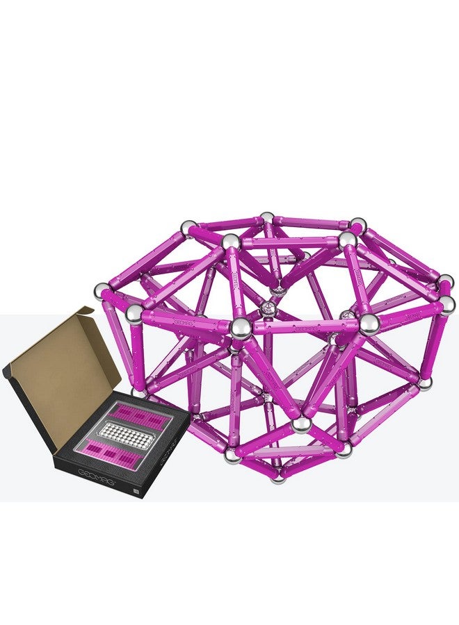 GEOMAG ألعاب جيوماغ المغناطيسية الكلاسيكية عصي وكرات بنفسجية مجموعة مكونة من 248 قطعة للأطفال والبالغين من عمر 8 إلى 99 | لعبة تعليمية STEM مصنوعة في سويسرا من 100% بلاستيك معاد تدويره | متعة التعلم الإبداعي والعلمي - Image 1