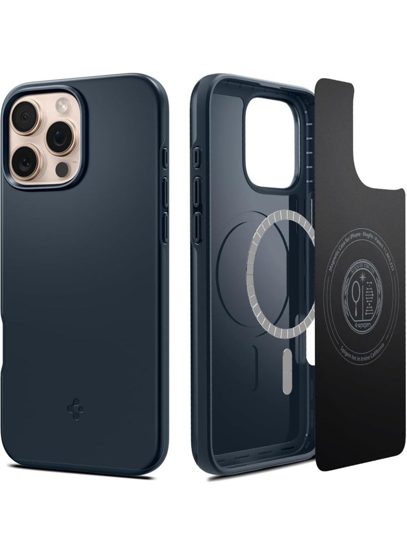 Spigen Thin Fit MagFit for iPhone 16 PRO MagSafe Case Cover (2024) - Metal Slate - Image 1