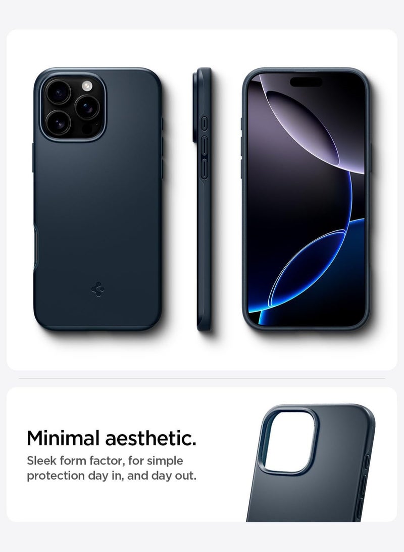 Spigen Thin Fit MagFit for iPhone 16 PRO MagSafe Case Cover (2024) - Metal Slate - Image 4