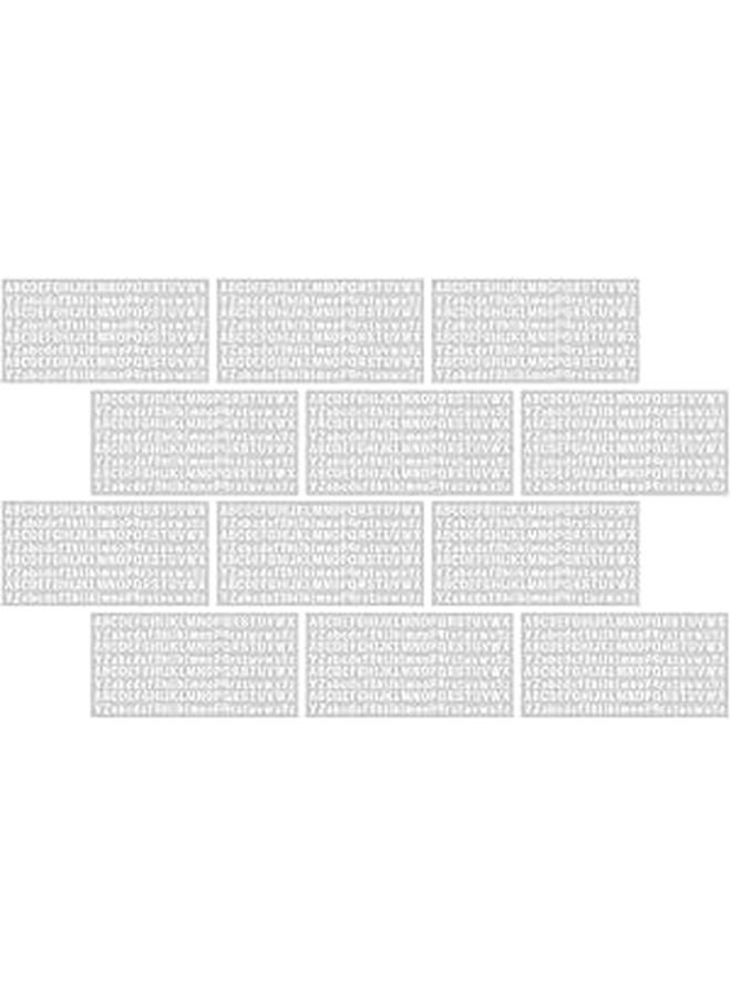 Waterproof White Vinyl Letter Stickers 2500 PCS Self Adhesive Alphabet Decals for Mailboxes Scrapbooking Outdoor Labeling - Image 1