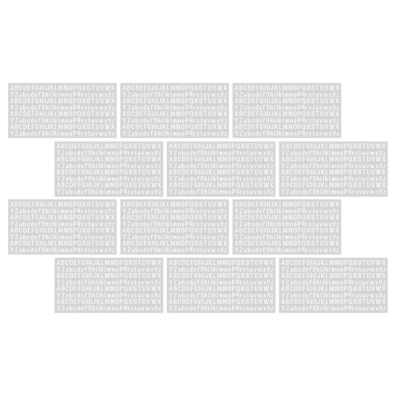 Waterproof White Vinyl Letter Stickers 2500 PCS Self Adhesive Alphabet Decals for Mailboxes Scrapbooking Outdoor Labeling - Image 2