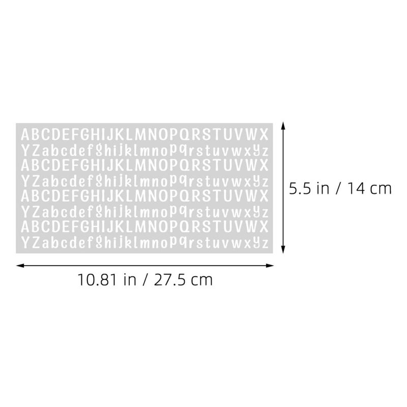 Waterproof White Vinyl Letter Stickers 2500 PCS Self Adhesive Alphabet Decals for Mailboxes Scrapbooking Outdoor Labeling - Image 3