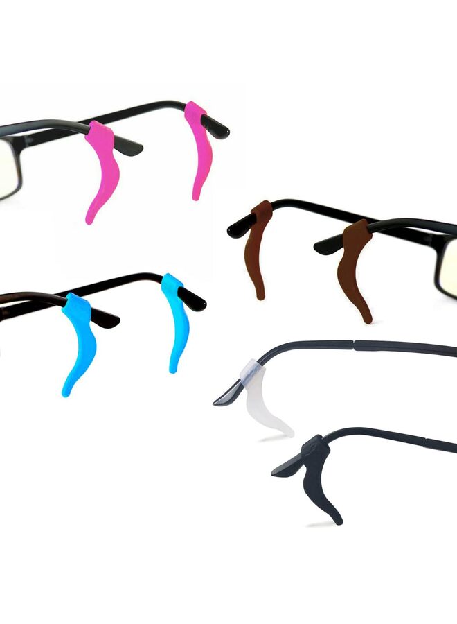 15Pairs Glasses Anti-slip Silicone Ear Clip, Glasses Holder, Sports Eyeglass Ear Grips, Safety Eyewear Retainers for Sunglasses Presbyopia Eyeglass?3 Black 3 White 3 Sky Blue 3 red 3 brown? - Image 3