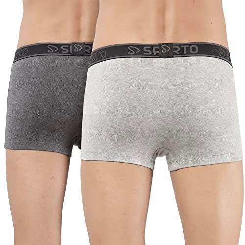 sporto Men's Trunk Underwear | Soft Elastic | Soft Waistband | Breathable Comfortable Innerwear | Pack of 2 | Color May Vary - Image 2