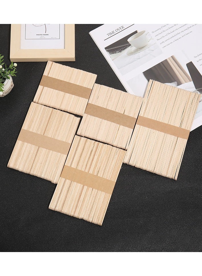 50-Piece Wooden Ice Cream Popsicle Stick Beige 114mm  - Image 2