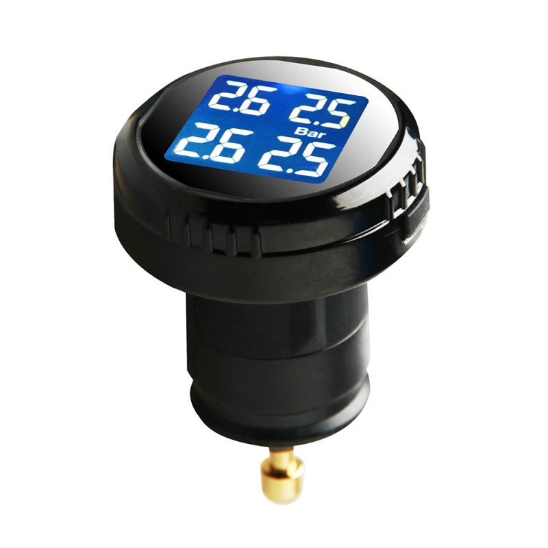 Tire Pressure Monitor: Black Lighter Plug, LCD Blue Backlight, HD Precision - Fast Leak Alert, Self-Settable Alarm Limit, Real-Time 4-Tire Data Indication for 4-Wheel Car - Image 5