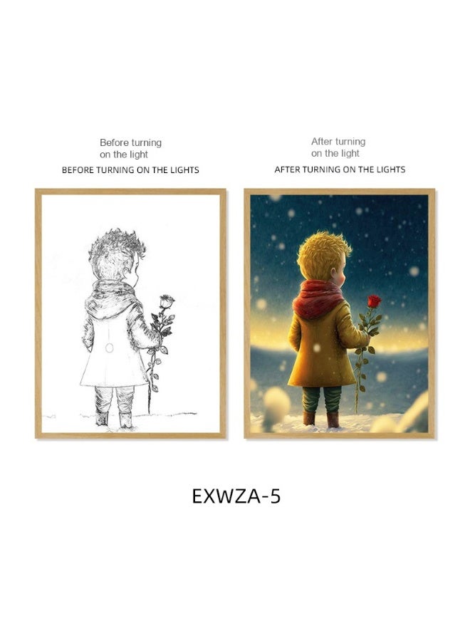 آنا مصباح زخرفي متغير الألوان بالتحكم باللمس، 8 إنش، ثلاثي الألوان - Image 1