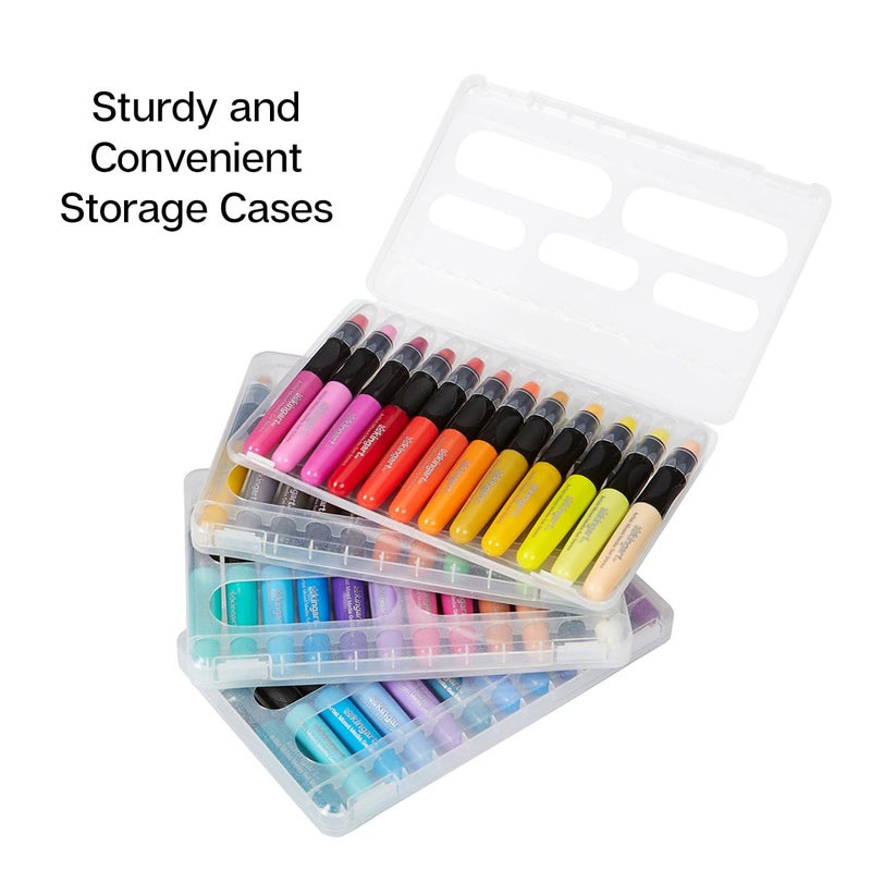 KINGART GEL STICK Set, Artist Pigment Crayons, 72 Unique Colors, Water Soluble, Creamy, and Odorless, Use on Paper, Wood, Canvas and more - Image 2