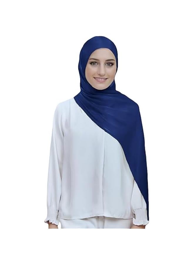 Arabest Glimmering Crepe Scarf Shawl for Women Heading Hijab Lightweight - Image 1